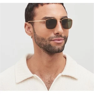 Gafas de sol Mykita marrón dorado Jeppe 6U79 para hombre - Imagen 1 de 10
