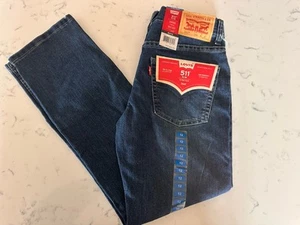 Levi's 511 Blue Slim Jeans NWT Youth Boy's Size 12 Reg 26 x 27 NEW - Picture 1 of 4