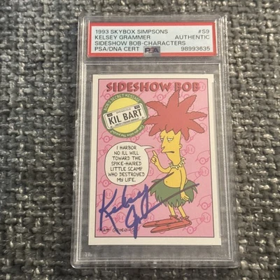 Kelsey Grammer 1993 Skybox Simpsons Sideshow Bob Card Autographed PSA Auto S9 - Image 1 of 4
