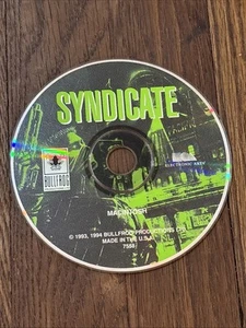 Macintosh Electronic Arts Syndicate PC Game Disc ONLY Bullfrog Productions 1994 - Picture 1 of 10