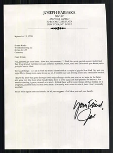 Joe Barbara Amerikanische Schauspieler Original Signiert + G 48581 - Bild 1 von 2