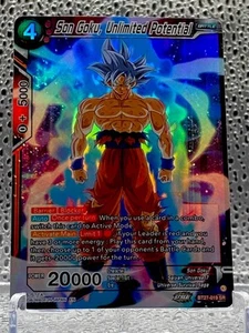 Dragon Ball Super CCG Son Goku, Unlimited Potential BT27-019 SR Foil Bandai Karte - Bild 1 von 2
