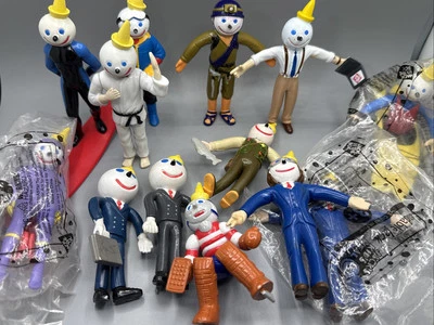 Lote de 13 Figuras Juguetes Flexibles Jack in the Box De Colección ~Algunas Nuevas~1990’s Foto 1 de 4