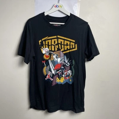 Nike Air Jordan Shirt Men's Medium Short Sleeve Cotton Graphic Basketball Black - image 1 of 4