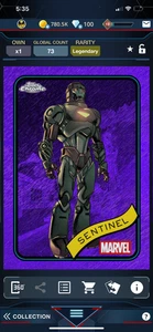 DIGITAL Topps Marvel Collect Chrome 2025 Sentinel LE Base Purple Shimmer 75cc - Picture 1 of 2