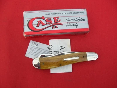 CUCHILLO CASE XX 6240 PERRO PIERNA TRAMPERO CEJAS HUESO LISO ASAS 1990 Foto 1 de 4