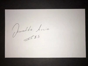 2013 TWINS: Oswaldo Arcia, SIGNED 3x5 Card - Picture 1 of 1