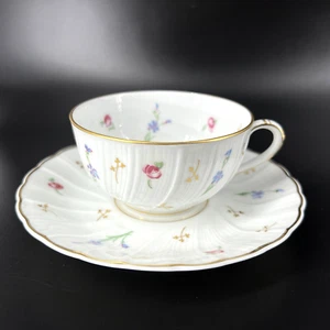 Vintage Bernardaud Limoges Pompadour Floral Tea Cup & Saucer - Picture 1 of 6