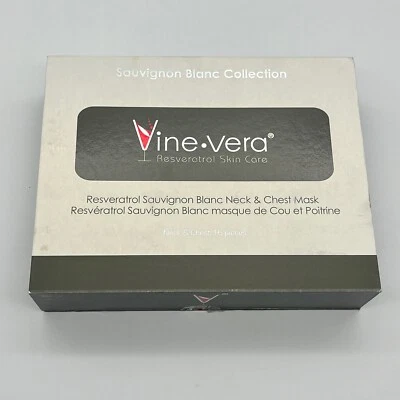 Vine Vera Resveratrol Cuidado de la Piel Sauvignon Blanc Cuello y Pecho Máscaras 16 Total Nuevo en Caja Foto 1 de 3