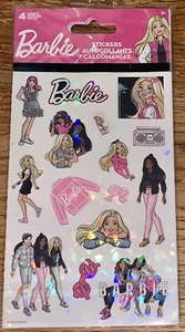 NUEVO 2023 Pegatinas Barbie 4 Hojas Brillantes ~ Premios Fiesta SandyLion ~ Envío Gratis - Imagen 1 de 2
