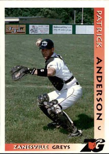 1996 Zanesville Greys Grandstand #1 Patrick Anderson Asheville North Carolina NC