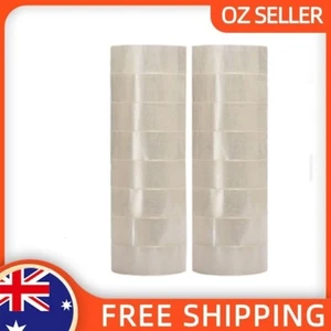 Clear Tape Transparent Sealing Packing Tapes 6-72 Rolls 12mm 30m Adhesive Sticky - Picture 1 of 4