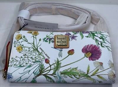 Cartera Bandolera Dooney & Bourke Colección Botánica Grande con Cremallera Alrededor Foto 1 de 4