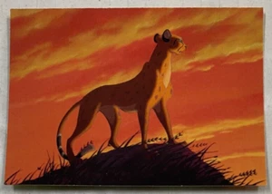 Tarjeta coleccionable Disney 1994 EL REY LEÓN serie 1 #02 animales y pájaros agitan - Imagen 1 de 2