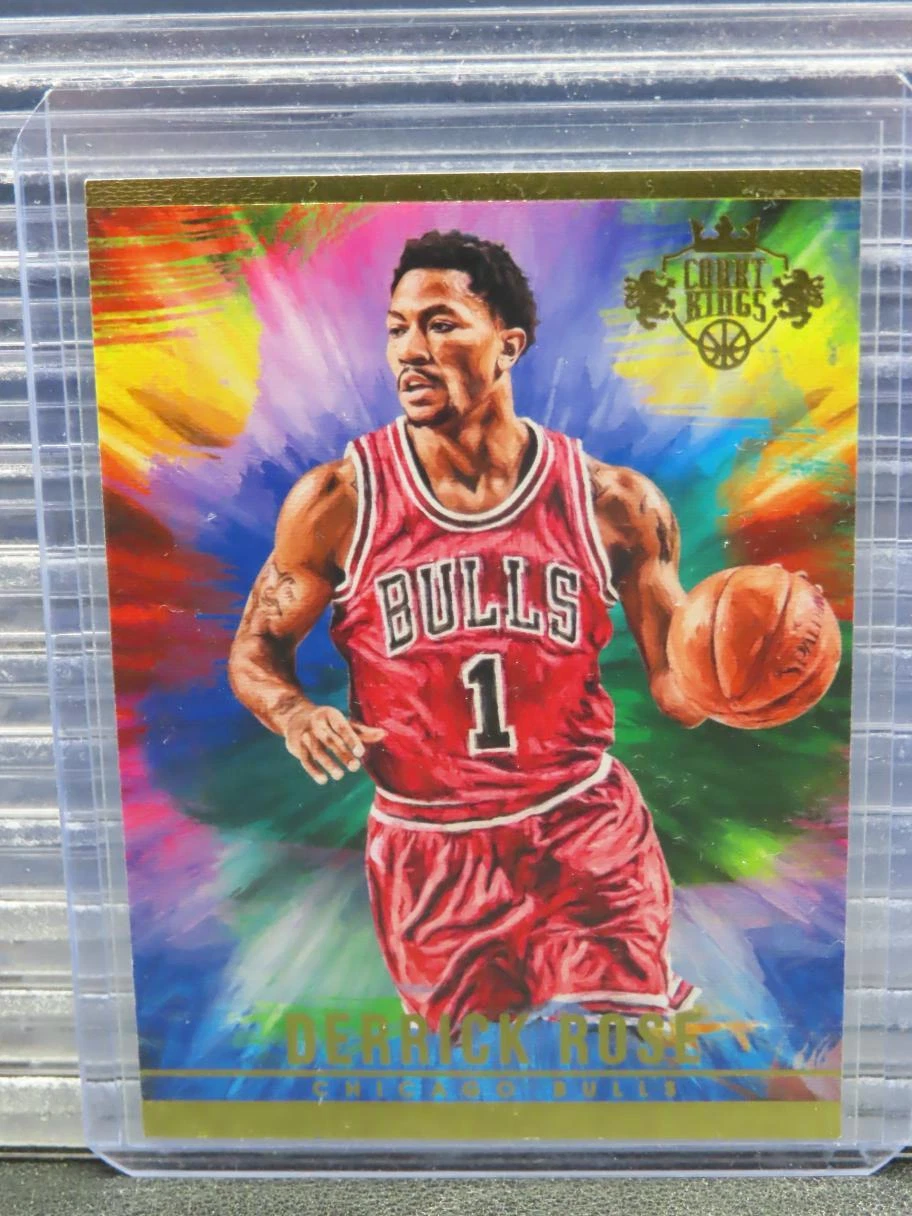 2015-16 Panini Court Kings Derrick Rose Aurora SSP Case Hit #1 Chicago Bulls