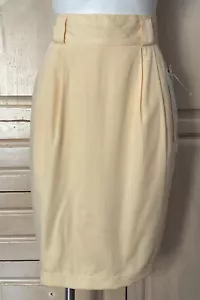MAGGIE LAWRENCE COLLECTIONS Yellow Pencil Skirt Size 6 NWT - Picture 1 of 4
