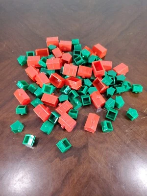 Piezas de juego de repuesto Monopoly Parker Brothers piezas a granel de hotel y motel  Foto 1 de 3