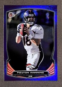 2014 Bowman Football #80 Peyton Manning Purple Foil