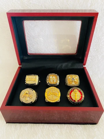6 Pcs Los Angeles Lakers Kobe Bryant Ultimate Ring Collection Set, 🇺🇸 SHIP Cover
