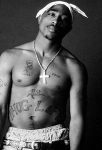 Poster 2pac Tupac Rap Hip-Hop cantante rapper cantante stella tessuto decorazione calda X-438 - Foto 1 di 5