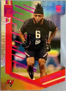 2018 Donruss Elite Rookies Aspirations Die-Cut /24 Carlton Davis #117 Rookie RC - Picture 1 of 2