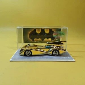 Hot Wheels BATMAN BATMOBILE CFK21 Gold CHROME (WANGSTAR CUSTOM) REAL RIDERS - Picture 1 of 15