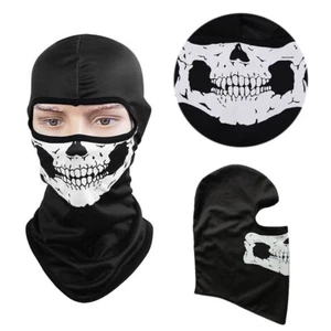 Mascarillas faciales completas ligeras protectoras solares pasamontañas calavera motocicleta - Imagen 1 de 12