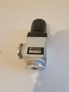 Leybold 287 10 B2 Aluminum Manual Right-Angle Bellows-Sealed Vacuum Valve - Picture 1 of 3