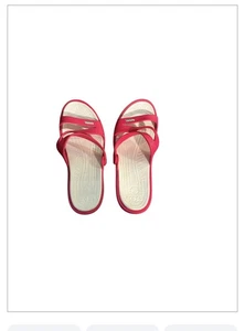 Pink Crocs Strap Sandals Size 8 - Picture 1 of 6