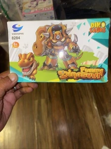 4 Dinosaurios Robot Transformador Deformación Divertido Dinosaurio Yuexing 8284 Caja Abierta  - Imagen 1 de 4