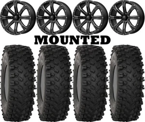 Kit 4 System 3 ATX470 Tires 32x10-14 on MSA M42 Bounty Matte Black Wheels POL - Picture 1 of 5