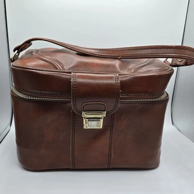 Estuche de tren de cuero vintage Foto 1 de 4