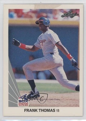 1990 Leaf Frank Thomas #300 Rookie RC HOF - Image 1 of 2