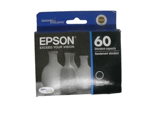 Epson 60 (T060120) Standard-Capacity Black Ink Cartridge  Durabrite Ultra Ink BL - Bild 1 von 5