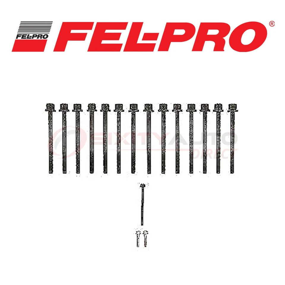 Fel Pro Cylinder Head Bolt Set for 2009-2010 Hummer H3T 3.7L L5 - Engine bn Foto 1 de 4
