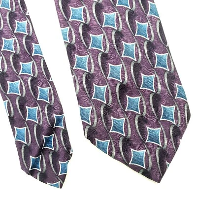 J.Z. Richards Nordstrom No. 5513-1 Handcrafted Purple Silk Tie Classic - Image 1 of 4