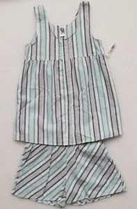 ERGE GIRL'S SIZE L  SHORTS SET 2 PIECE SLEEVELESS TUNIC ELASTIC WAIST SHORT NEW - Picture 1 of 7