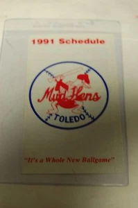 1991 Toledo Mud Hens Pocket Schedule in Mint Conditon. Minor League Baseball MLB - Bild 1 von 1