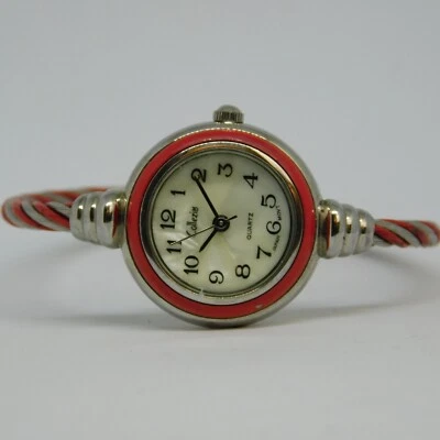 Двухцветные кварцевые аналоговые женские часы Collezio размер 5 1/2» новый аккумулятор - Изображение 1 из 4