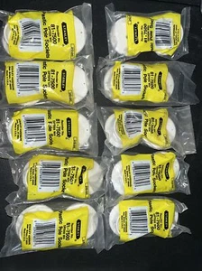 10 -STANLEY Closet Pole Socket Sets 1 3/8" NOS White 81-7500 DP7056 Contractors - Picture 1 of 3