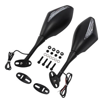 Espejos retrovisores con intermitente LED aptos para Honda CBR500R 13-18 CBR600RR 03-25 Foto 1 de 4