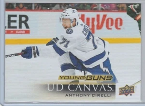 ANTHONY CIRELLI 2018-19 UPPER DECK CANVAS YOUNG GUNS ROOKIE CARD-SHIPS FREE - Picture 1 of 17