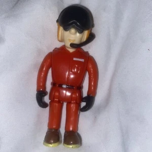 Fireman Sam Tom Thomas air pilot Toy Action figure 3.5" Prism 2005 EUC - Picture 1 of 2