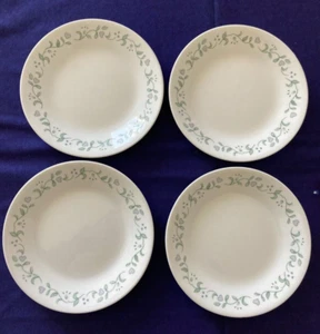 Vintage Set of 4 Corelle Corning USA Country Cottage Side Plate 17cm 1990s - Picture 1 of 4