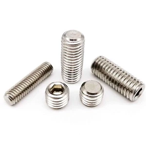 M1.6-M16 DIN913 304 stainless steel Hex Hexagon Socket Flat Point Grub Set Screw - Picture 1 of 6