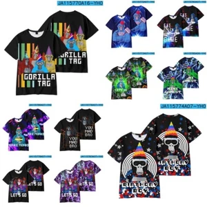 Unisex Kids Adults Gorilla Tag T-Shirt Casual Short SleevE Tee Pullover Top Gift - Picture 1 of 21