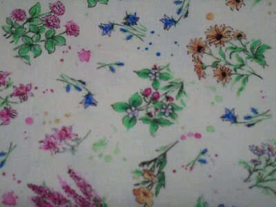 1 cuarto de grasa tela de algodón Wisconsin edredón Shop Hop 2018 flores sobre amarillo Foto 1 de 4