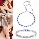 Tennis Bracelet Rhinestone Cubic Zirconia Crystal for Women Girls Jewelry Gifts