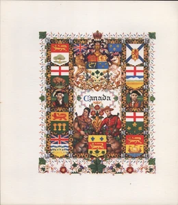 1946 ARTHUR SZYK original color art lithograph CANADA, CANADIAN title page - Picture 1 of 6