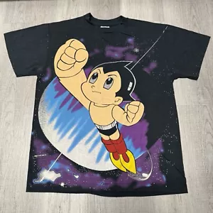 Astro Boy All Over Print t-shirt modern boot size Large black - Picture 1 of 7